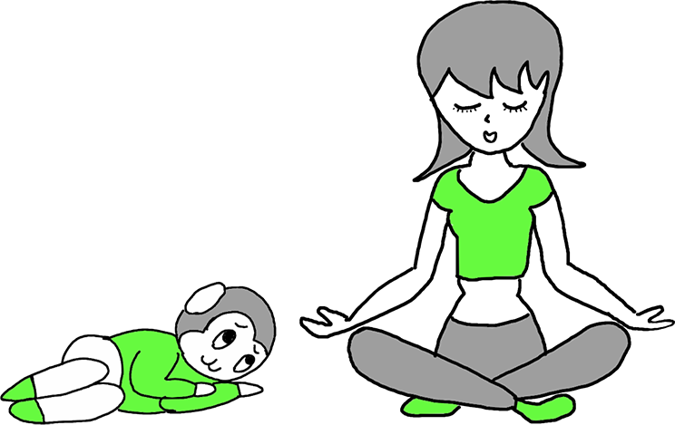 ヨガ座禅ポーズ