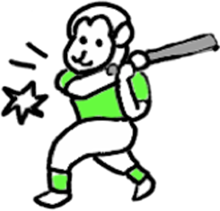 さるバッター