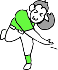 さるピッチャー